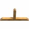 Ekena Millwork Portland Rough Sawn Timber Gable Bracket, Western Red Cedar, 48"W x 24"H x 4"D x 4"F, 12/12 Pitch GBW048X24X0404POR00RWR - alternate 2